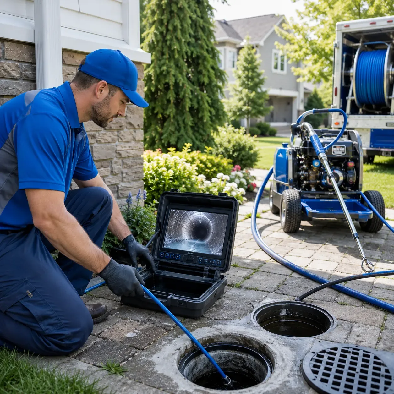 Outdoor drain cleaning professionals serving Mount Airy, GA